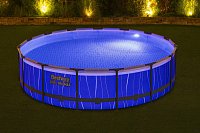 Nadzemní bazén Steel Pro MAX s LED osvětlením, 457 x 107 cm