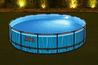 Nadzemní bazén Steel Pro MAX s LED osvětlením, 457 x 107 cm