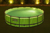 Nadzemní bazén Steel Pro MAX s LED osvětlením, 457 x 107 cm
