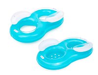 Nafukovací dvojitý kruh s madlami Cool Comfort, assort - 171 x 104 x 47 cm