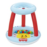 Nafukovací hrací centrum Fisher Price s míčky - 15ks, 89cm x 89cm x 84cm