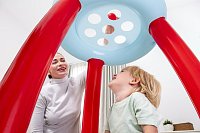 Nafukovací hrací centrum Fisher Price s míčky - 15ks, 89cm x 89cm x 84cm