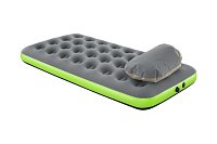 Semišová nafukovací matrace ROLL and RELAX - 188 x 99 x 22cm