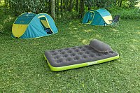 Semišová nafukovací matrace ROLL and RELAX - 188 x 99 x 22cm