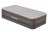 Semišová nafukovací matrace FORTECH s integrovanou pumpou, 191 x 97 x 46 cm