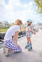 První Inline brusle 2v1, modré, vel. 30-33