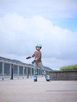 První Inline brusle 2v1, modré, vel. 30-33