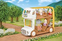 Dvoupatrový školkový autobus