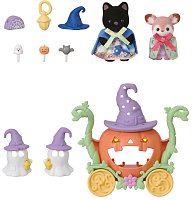 Dýňový kočár se 2 figurkami