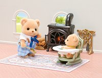 Nábytek - elegantní jídelna s krbem