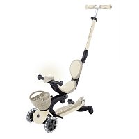 Koloběžka Go Up Baby Lights se sedátkem 3 v 1, taupe