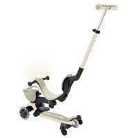 Koloběžka Go Up Baby Lights se sedátkem 3 v 1, taupe