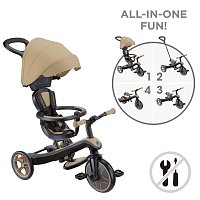 Tříkolka Globber Explorer Trike 4v1, písková