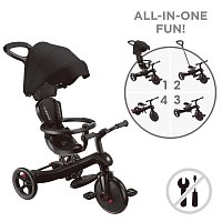 Tříkolka Globber Explorer Trike 4v1, černá