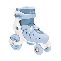 Dětské čtyřkolové brusle LEARNING SKATES vel. EU 26-29, popelavě modrá