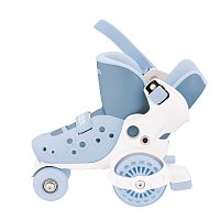 Dětské čtyřkolové brusle LEARNING SKATES vel. EU 26-29, popelavě modrá