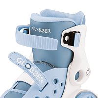 Dětské čtyřkolové brusle LEARNING SKATES vel. EU 26-29, popelavě modrá