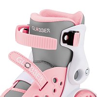 Dětské čtyřkolové brusle LEARNING SKATES vel. EU 26-29, pastelově růžová