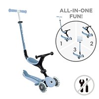 Koloběžka GO UP ACTIVE LIGHTS ECOLOGIC 3v1, blueberry