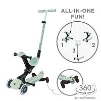Koloběžka GO UP DELUXE 360° LIGHTS ECOLOGIC  3v1, pistachio