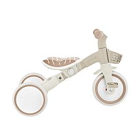 Tříkolka LEARNING TRIKE 3v1 PLUS ECOLOGIC, coconut