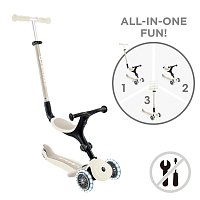 Koloběžka GO UP ACTIVE LIGHTS ECOLOGIC 3v1, coconut