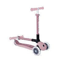 Koloběžka JUNIOR FOLDABLE LIGHTS ECOLOGIC, berry