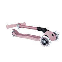 Koloběžka JUNIOR FOLDABLE LIGHTS ECOLOGIC, berry