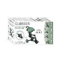 Tříkolka Globber Explorer Trike Foldable 4v1, olivová