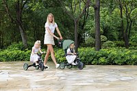 Tříkolka Globber Explorer Trike Foldable 4v1, olivová