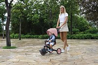 Tříkolka Globber Explorer Trike Foldable 4v1, tmavá pastelová růžová