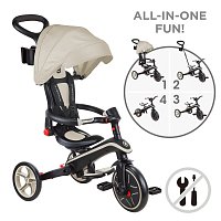 Tříkolka Globber Explorer Trike Foldable 4v1, taupe