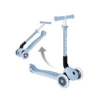 Koloběžka JUNIOR FOLDABLE LIGHTS ECOLOGIC, blueberry