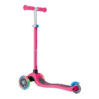 Koloběžka Globber Primo Lights 3-kolečka, fuchsiová růžová