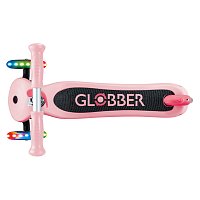 Koloběžka Globber Primo Lights 3-kolečka, pastelově růžová