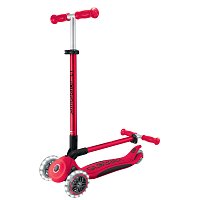 Koloběžka Globber Elite Lights 3-kolečka, červená