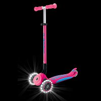Koloběžka Globber Elite Lights  3-kolečka, fuchsiová