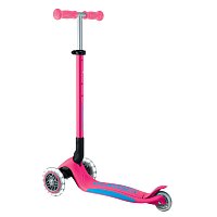 Koloběžka Globber Elite Lights  3-kolečka, fuchsiová