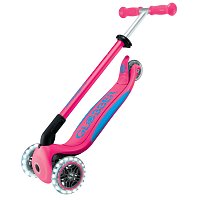 Koloběžka Globber Elite Lights  3-kolečka, fuchsiová