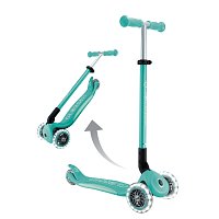 Koloběžka Globber Elite Lights  3-kolečka, tmavá mint