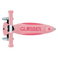 Koloběžka Globber Elite Lights  3-kolečka, pastelově růžová