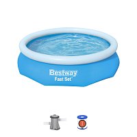 Nadzemní bazén kruhový Fast Set, kartušová filtrace, průměr 3,05m, výška 76cm