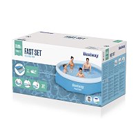 Nadzemní bazén kruhový Fast Set, kartušová filtrace, průměr 3,05m, výška 76cm
