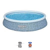 Nadzemní bazén kruhový Fast Set, kartušová filtrace, průměr 3,96m, výška 84cm