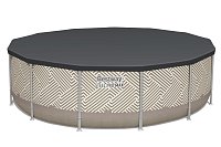 Nadzemní kruhový bazén Steel Pro MAX ™ se sluneční clonou - 107 x 396 cm
