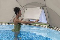 Nadzemní kruhový bazén Steel Pro MAX ™ se sluneční clonou - 107 x 396 cm
