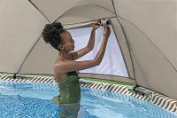 Nadzemní kruhový bazén Steel Pro MAX ™ se sluneční clonou - 107 x 396 cm