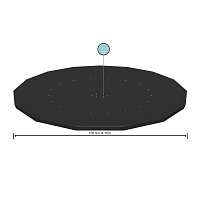 Krycí plachta na kruhový bazén s průměrem 457 cm