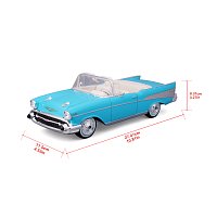 Maisto - Speical Edition - 1957 Chevrolet® Bel Air®Convertible, světle modrá, 1:18