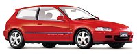 Maisto - Special Edition - Honda Civic EG6 Vtec, červená, 1:24